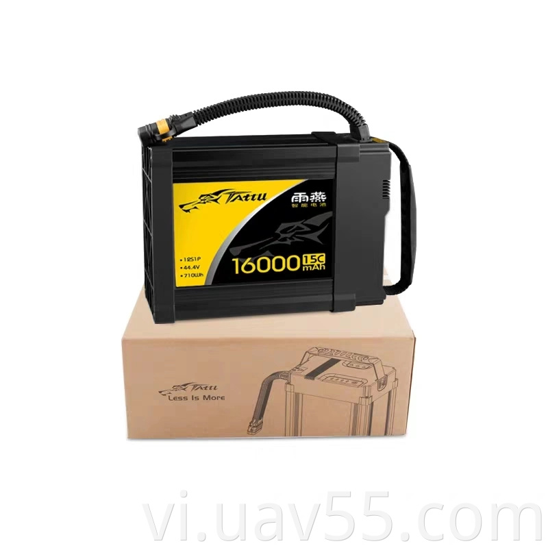 Pin lipo 12S 22000mAh sạc nhanh hơn cho máy bay không người lái nông nghiệp